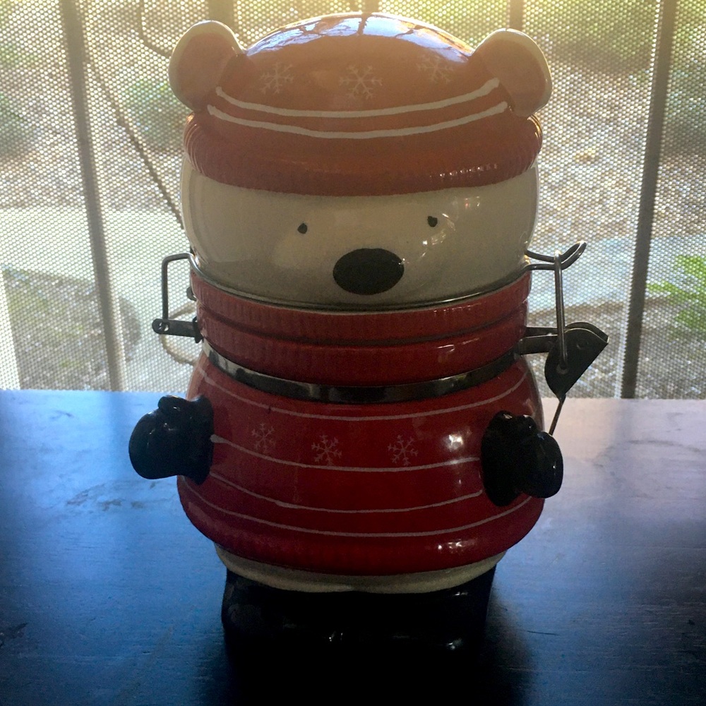 Christmas Polar Bear Jar